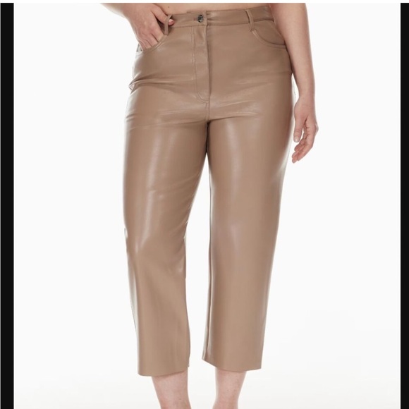 Aritzia Pants - NWT Aritzia- Wilfred Melina Leather Cropped Pants
